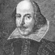 A headshot of William Shakespeare