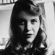 A headshot of Sylvia Plath
